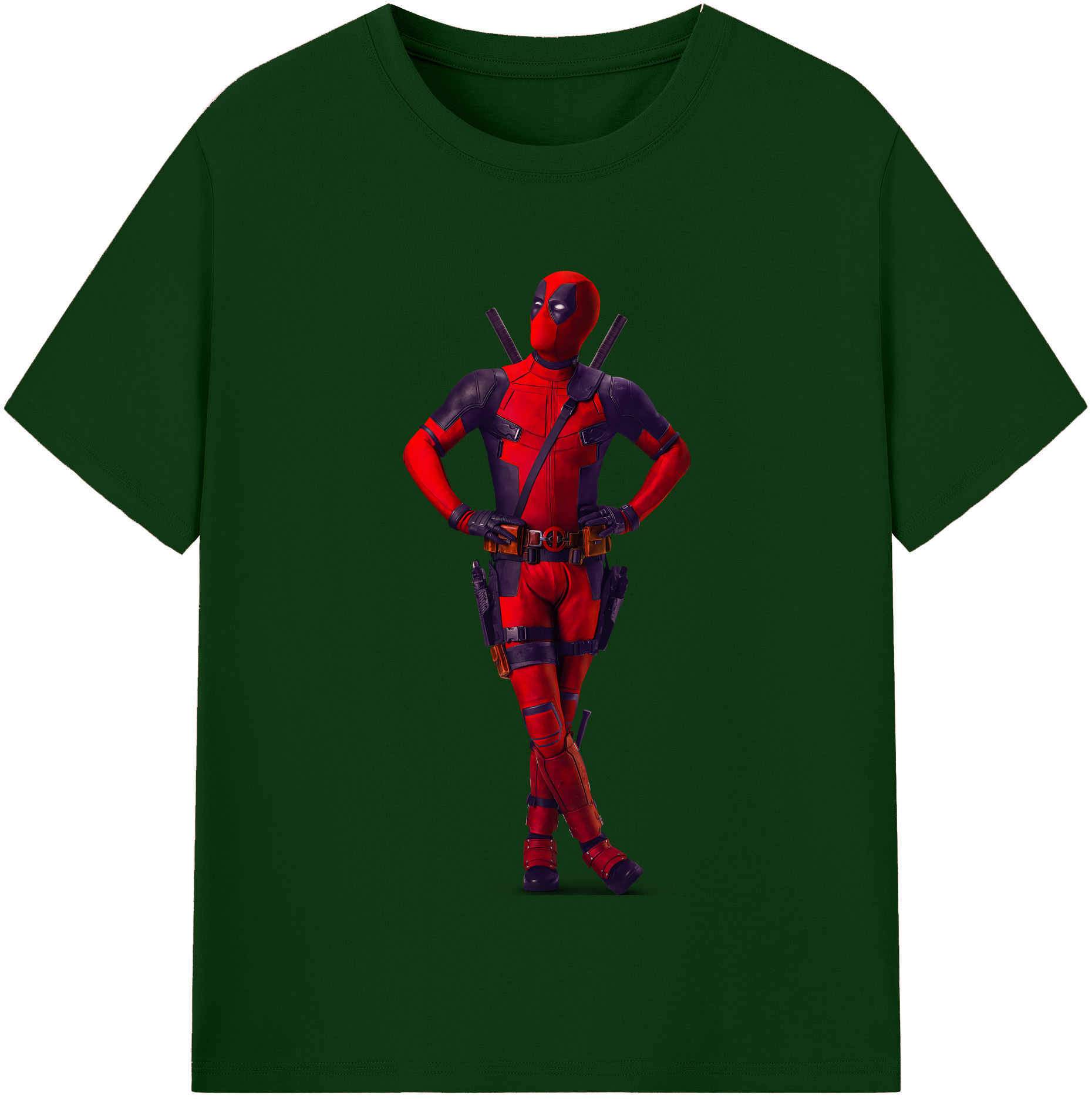 （画像用） Deadpool デッドプール 綿100％半袖Tシャツ（フロントプリント）